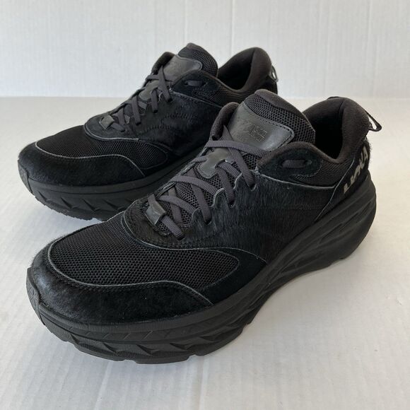 Hoka One One X Engineered Garments Bondi L Black/Cow Hair Athletic Shoes M 14 - Picture 2 of 16